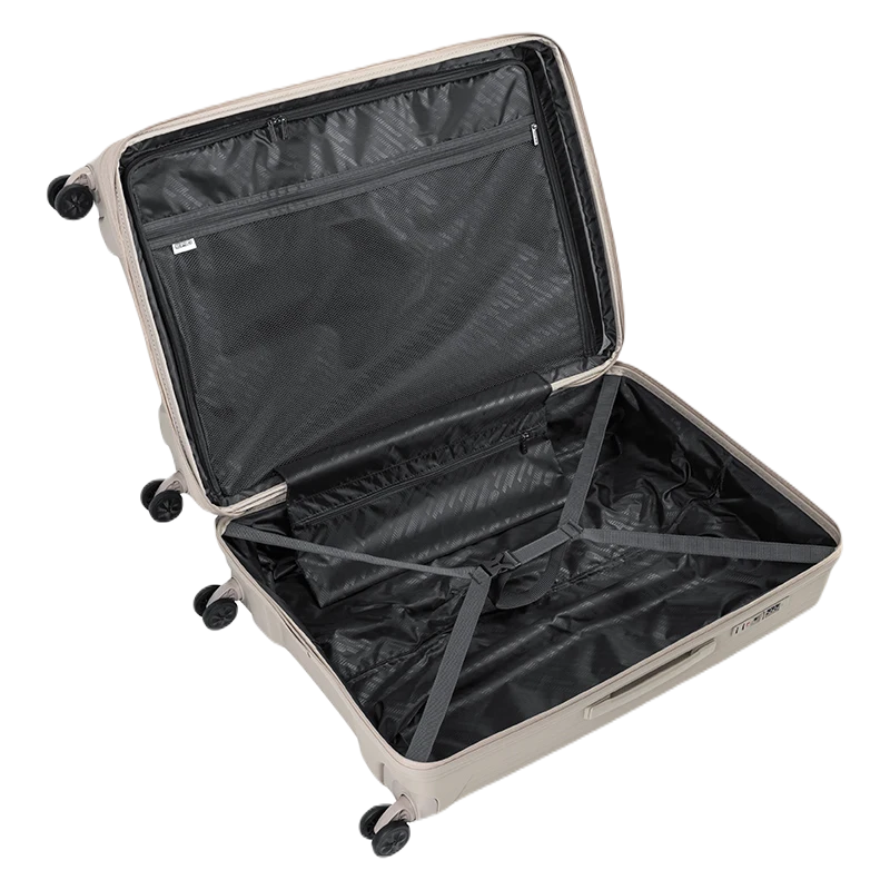 Epic Anthem Silk Grey Stor kuffert, åben