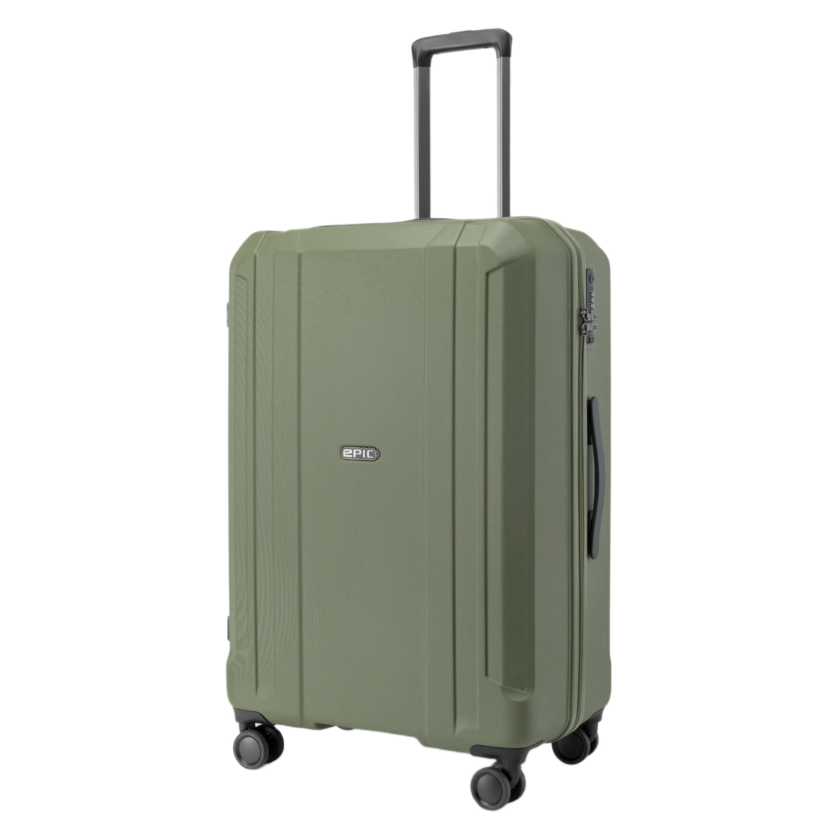 Epic Airwave Neo stor kuffert i farven Martini Olive, skråt forfra