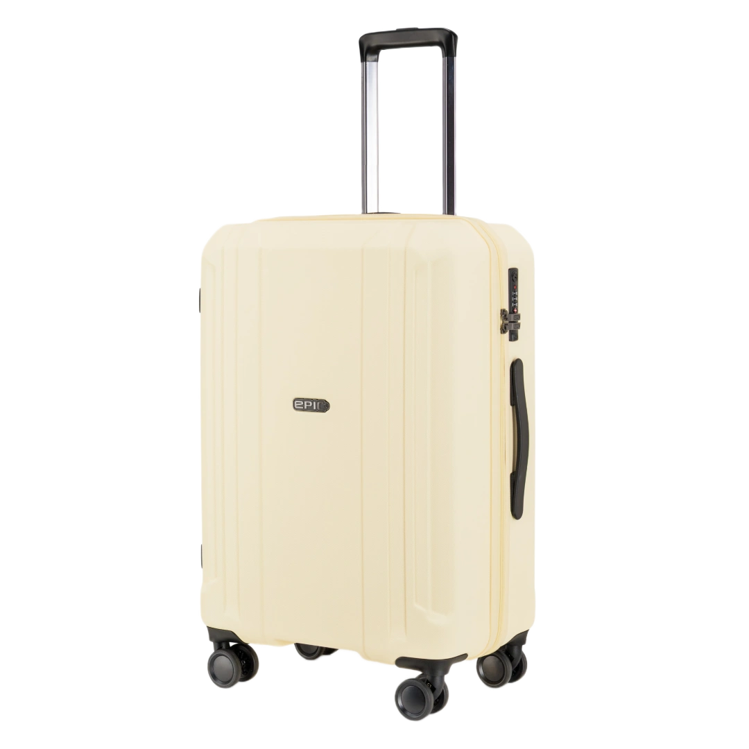 Epic Airwave Neo mellemstor 65 cm lysegul kuffert, skråt forfra