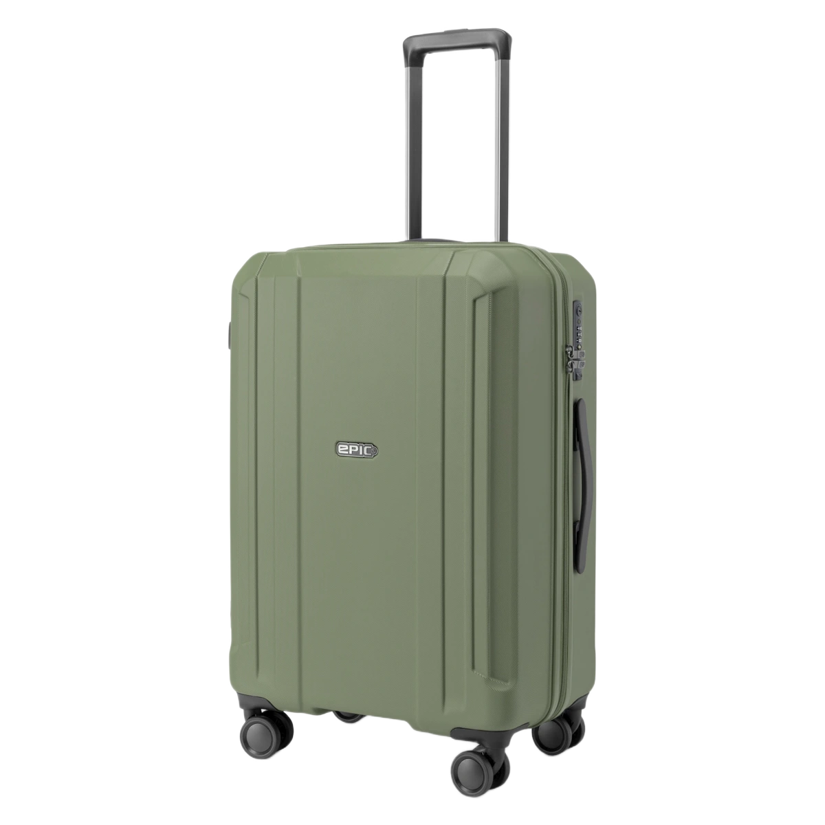 Epic Airwave Neo kuffert i mellemstørrelse i farven MartiniOlive, skråt forfra