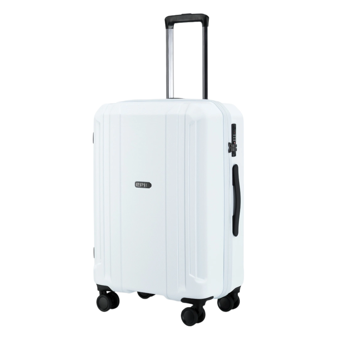 Epic Airwave Neo mellomstor 65 cm lyseblå kuffert, skråt forfra
