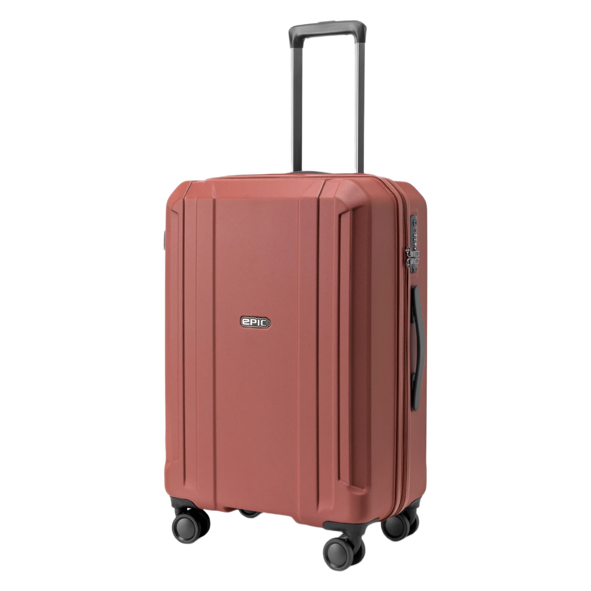 Epic Airwave neo 65 cm kuffert i terracotta Rose, set skråt fra siden