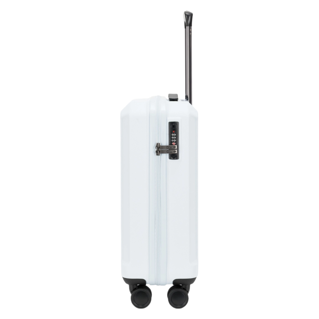 Epic Airwave Neo lyseblå kabinekuffert 55x40x20 cm, fra siden