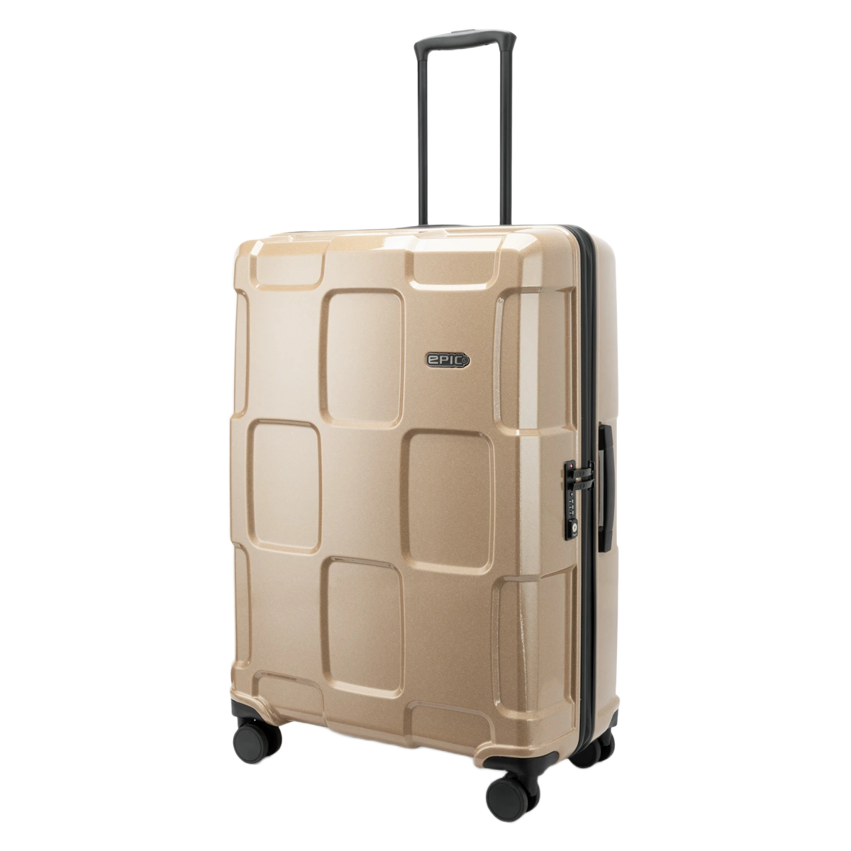 Epic Crate Reflex Evo stor kuffert, Gold, skråt forfra