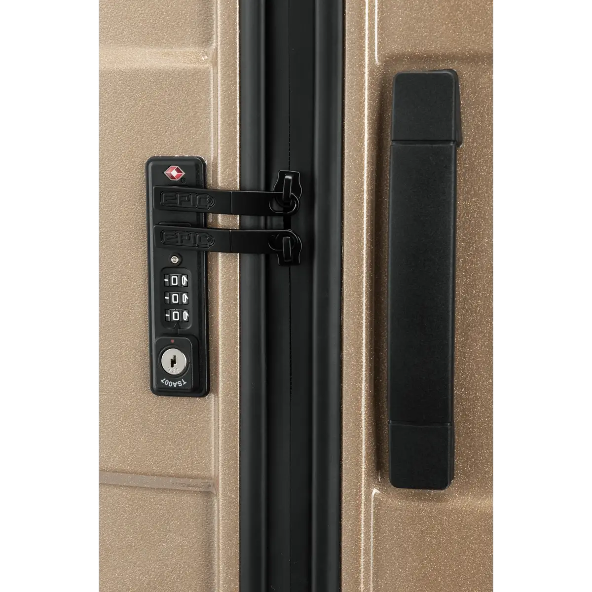 Epic Crate Reflex Evo stor kuffert, Gold, lås