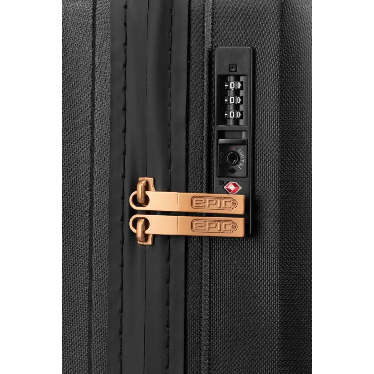 Epic Phantom SL Mellemstor kuffert Anniversary Black, lås