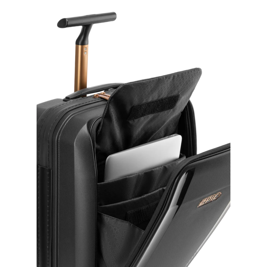 Epic Phantom SL Fastback Business Kabinekuffert, Anniversary Black, frontlomme