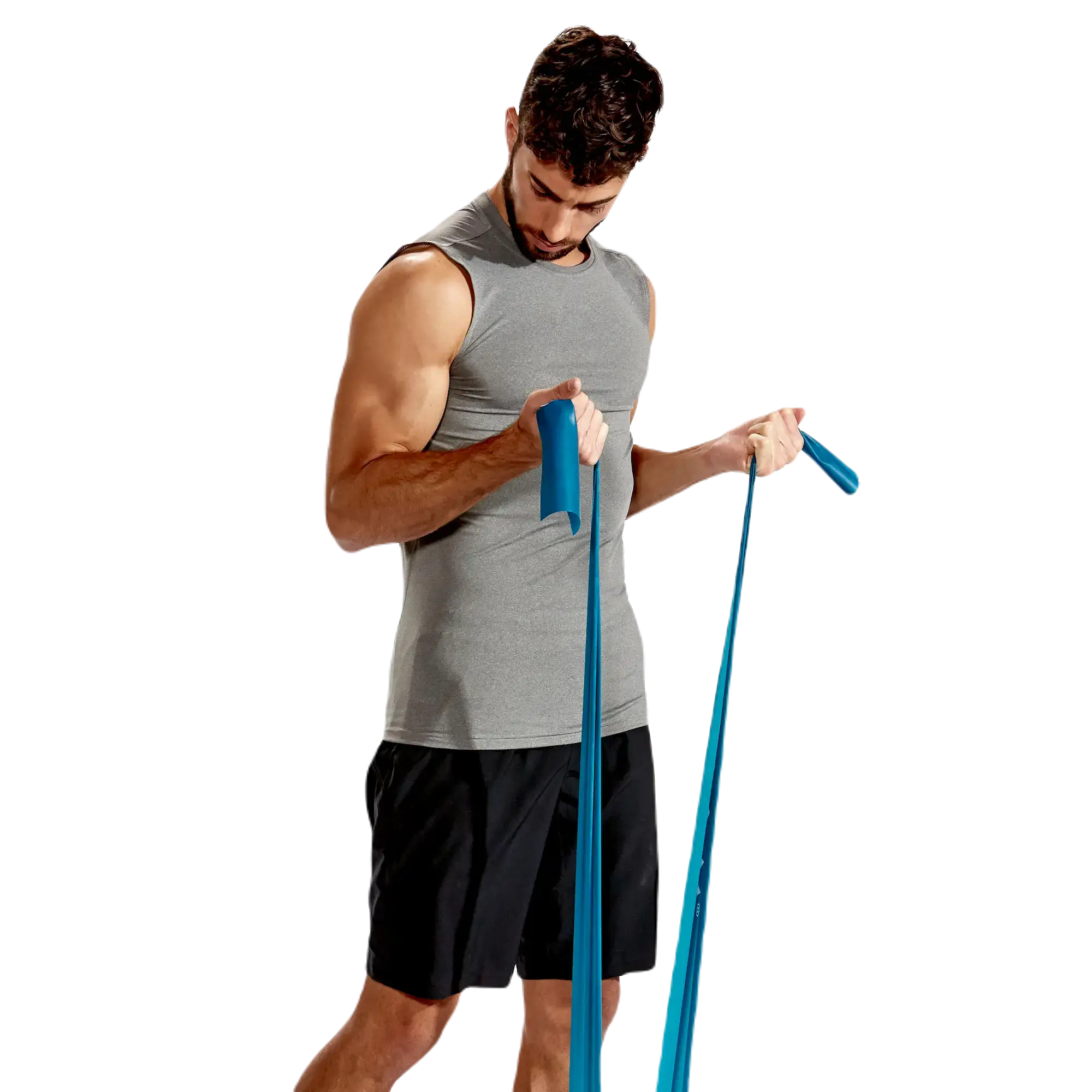 mand bruger gaiam elastik