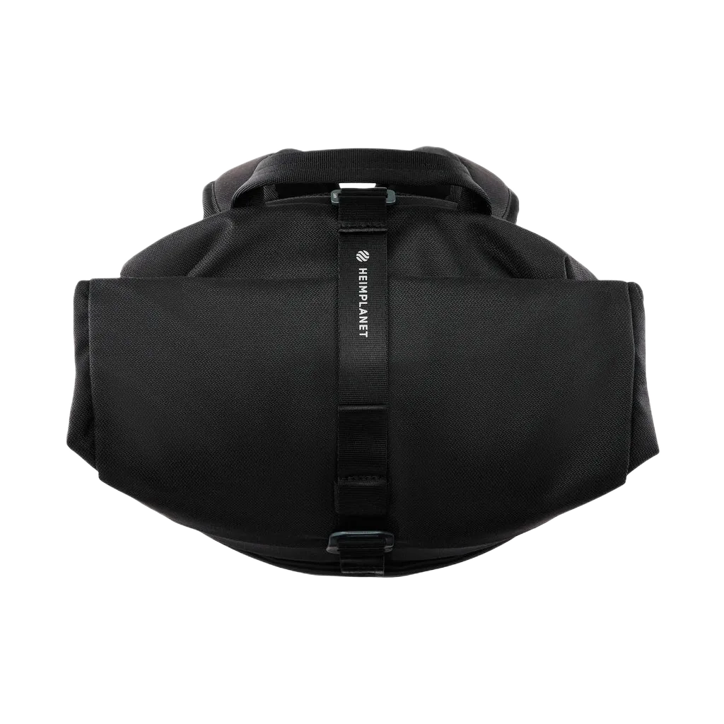 Heimplanet Carry Essentials Sort Rygsæk, ovenfra