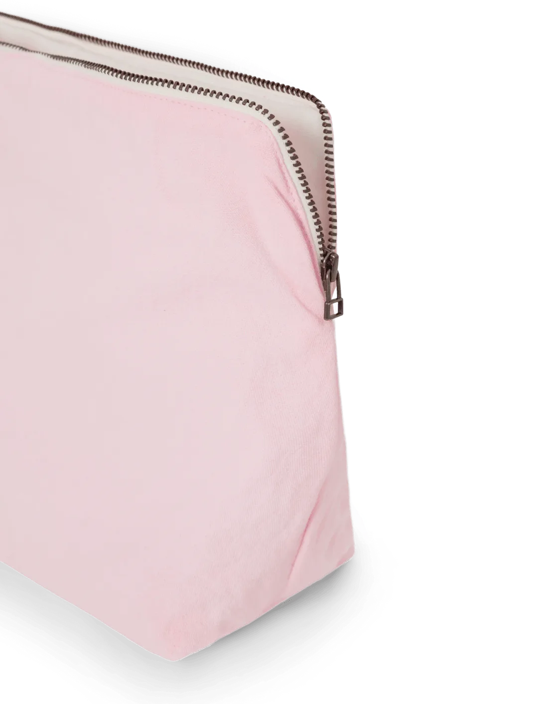 lyserød toilettaske fra studio ferer åben