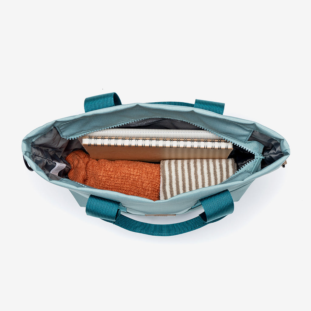 Lefrik Strata tote lyseblå, åben