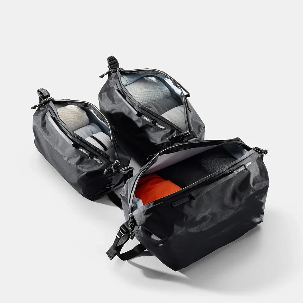 Matador Gear Cubes, set med 3 stk i sort, med indhold