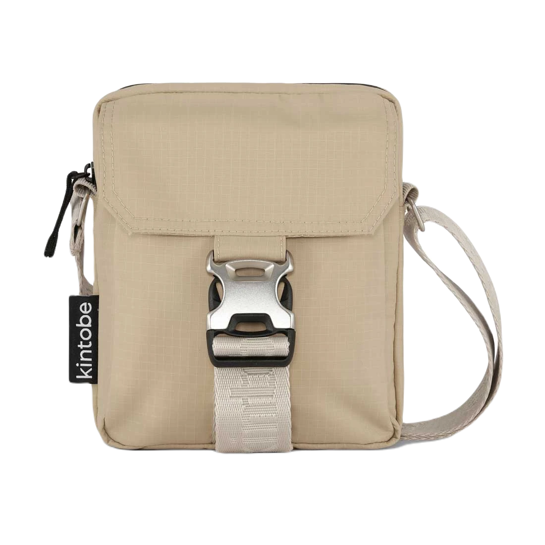 Kintobe Nico beige crossbody taske set forfra