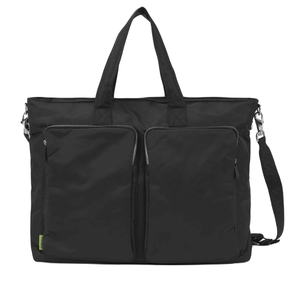 Kintobe weekendtaske sort med to lommer set forfra