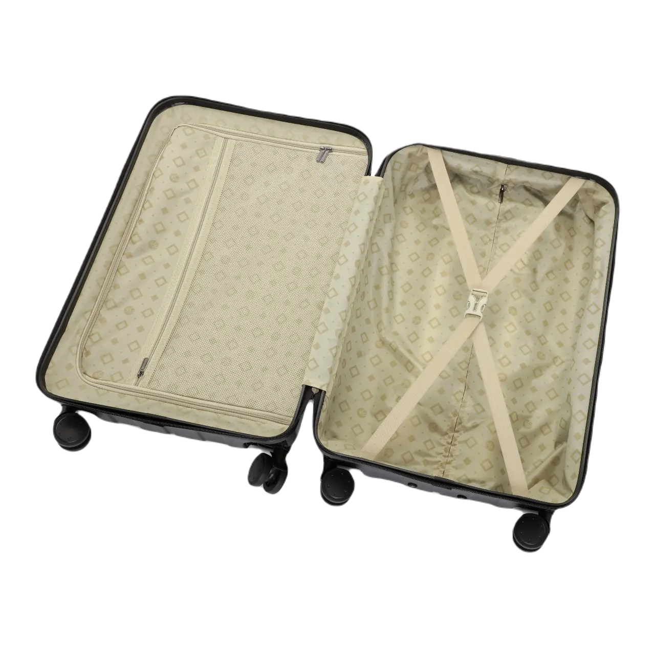 Adax MILEY sort kuffert åben