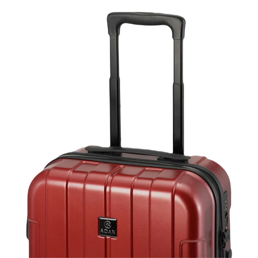 adax rene rød kuffert, håndtag
