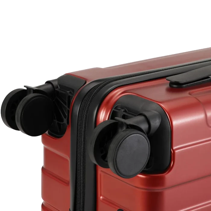 adax rene rød kuffert, hjul