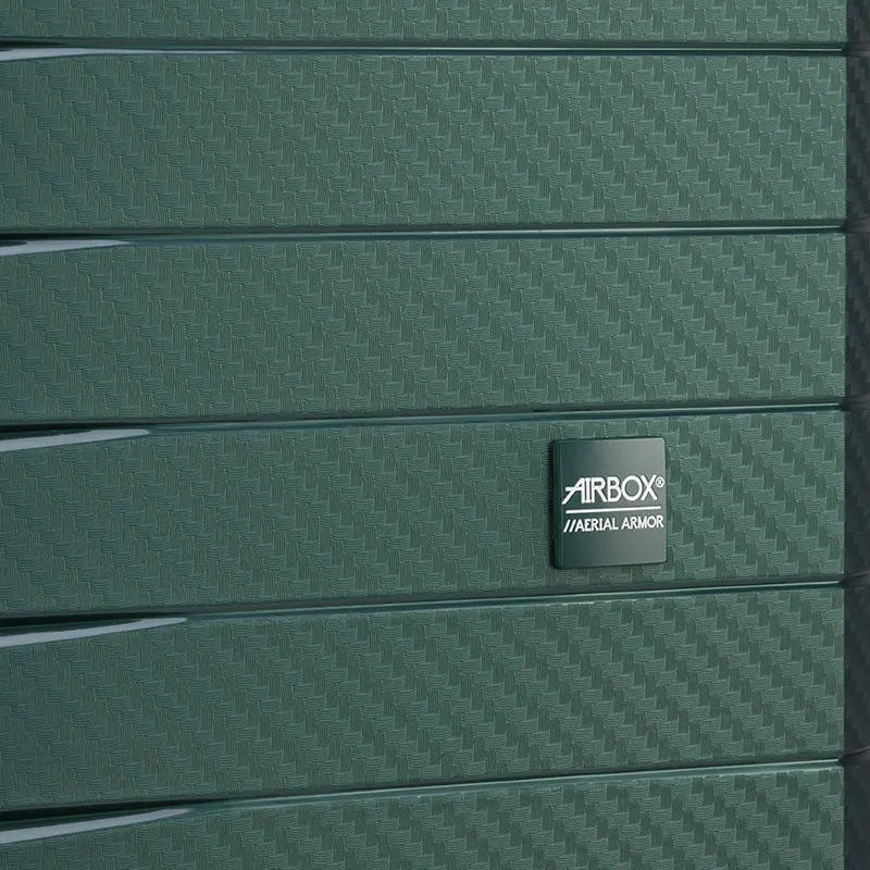 Airbox az18 grøn kuffert, logo