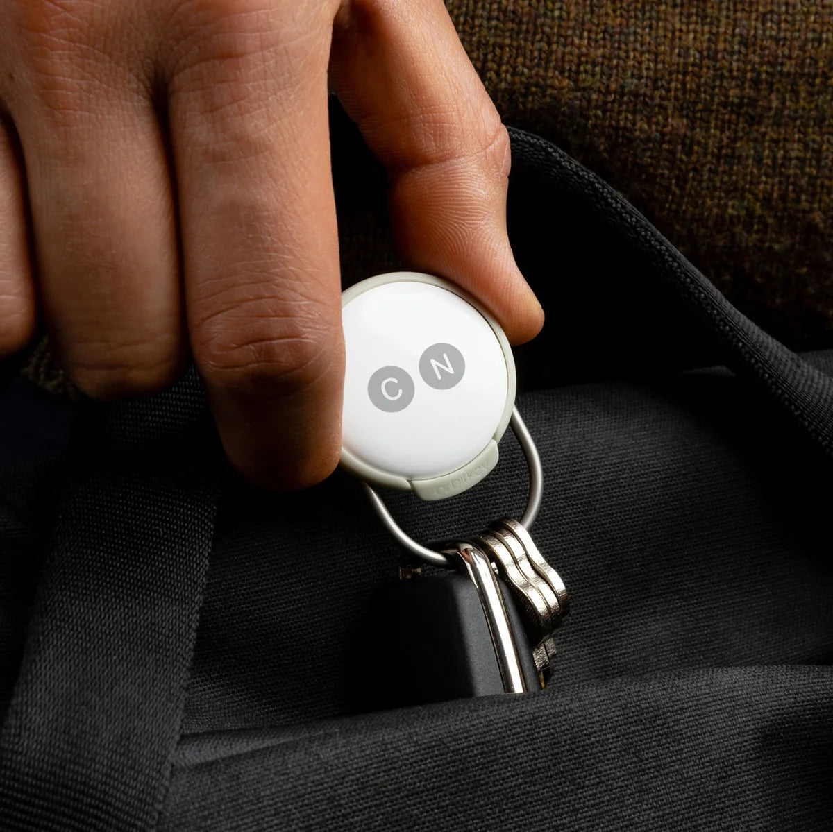 Orbitkey slimcase for airtag med graveret airtag