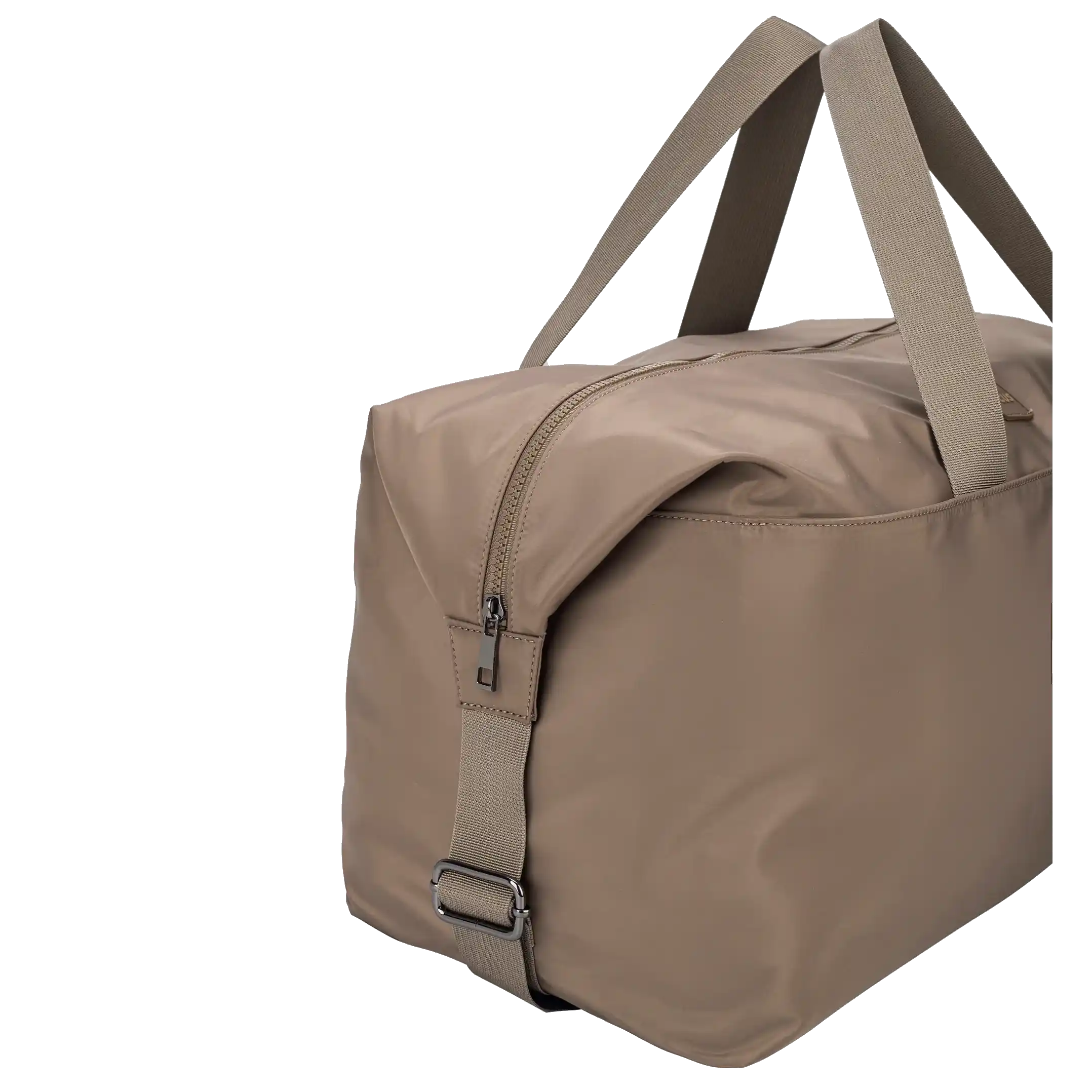Arcus brun dufflebag, detalje