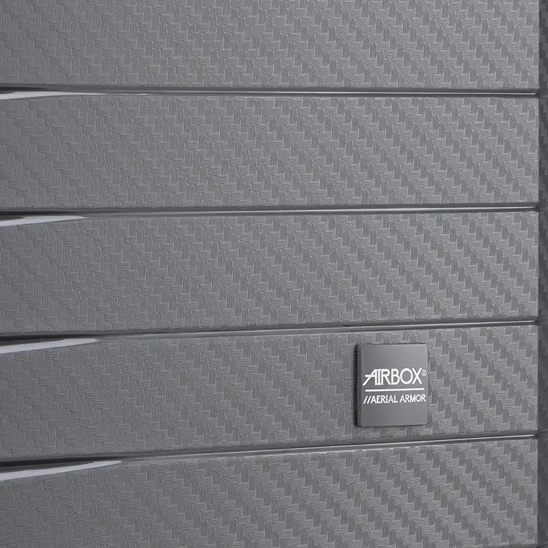 airbox AZ18 medium kuffert grå, logo