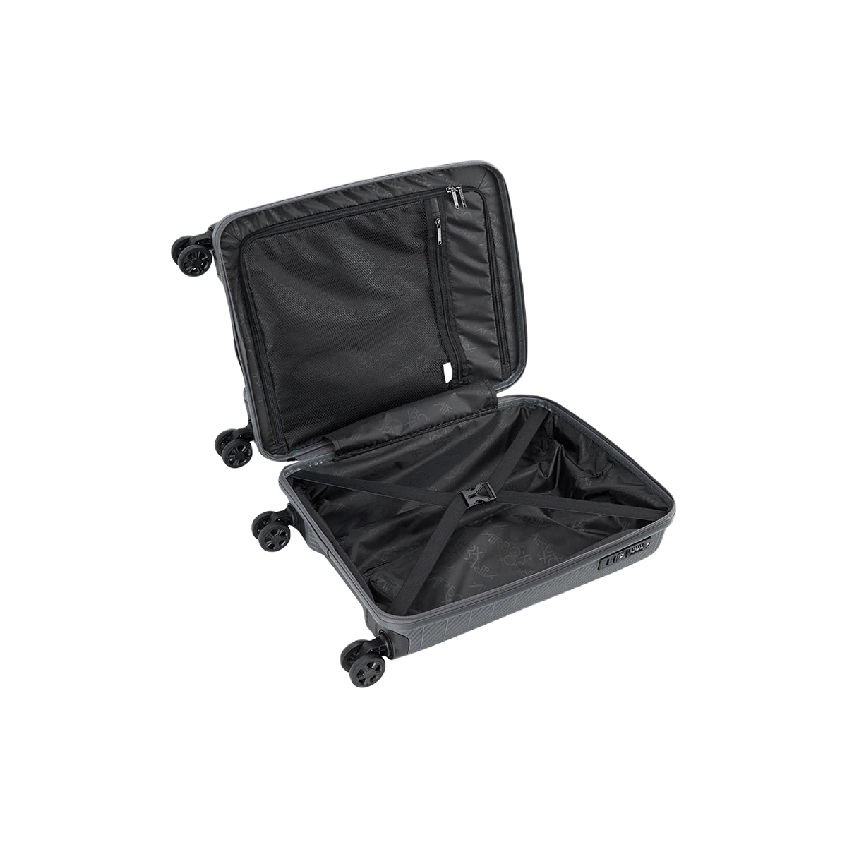 airbox az 18 grå kabinekuffert, åben