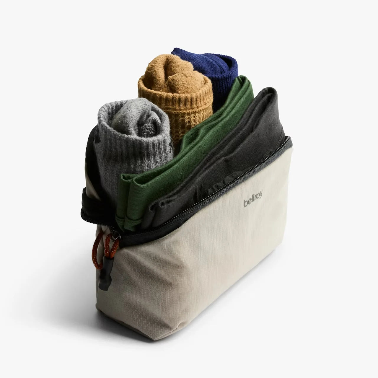 Bellroy Lite Packing Pouch Ash med indhold