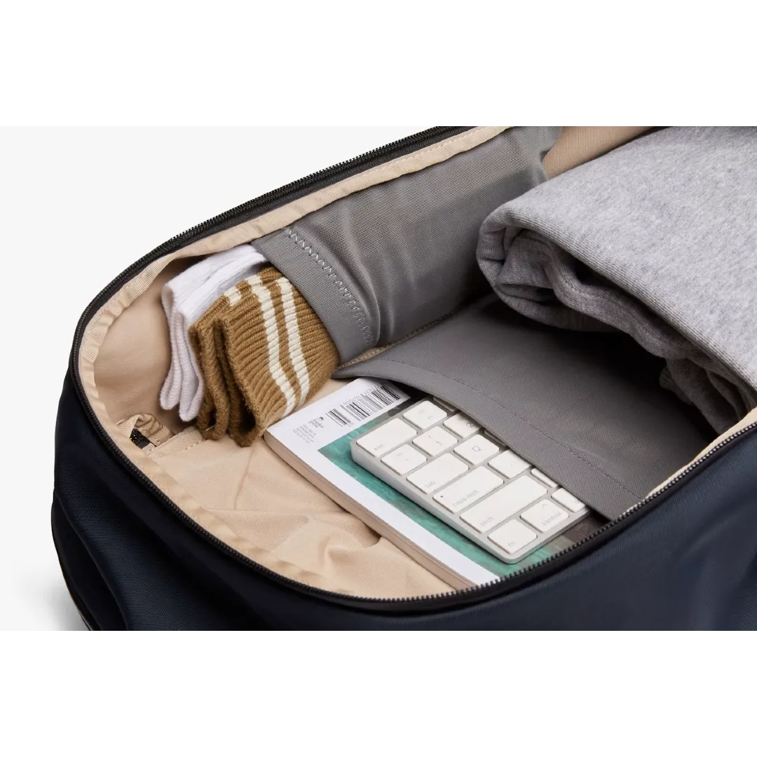 Bellroy transit workpack 20 liter, mørkeblå nightsky, åben, detalje