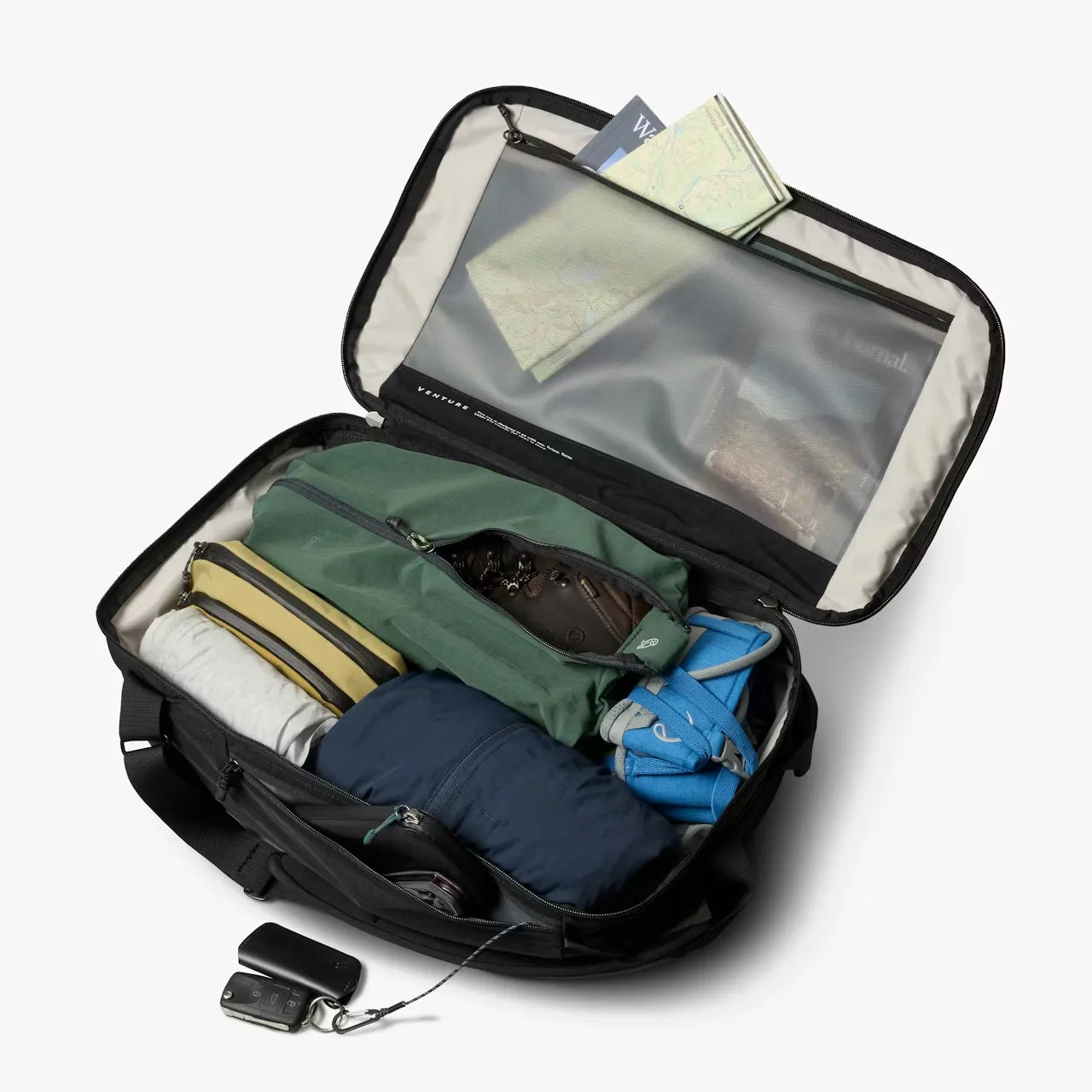 Bellroy Venture Grab Pack Sort, indvendig