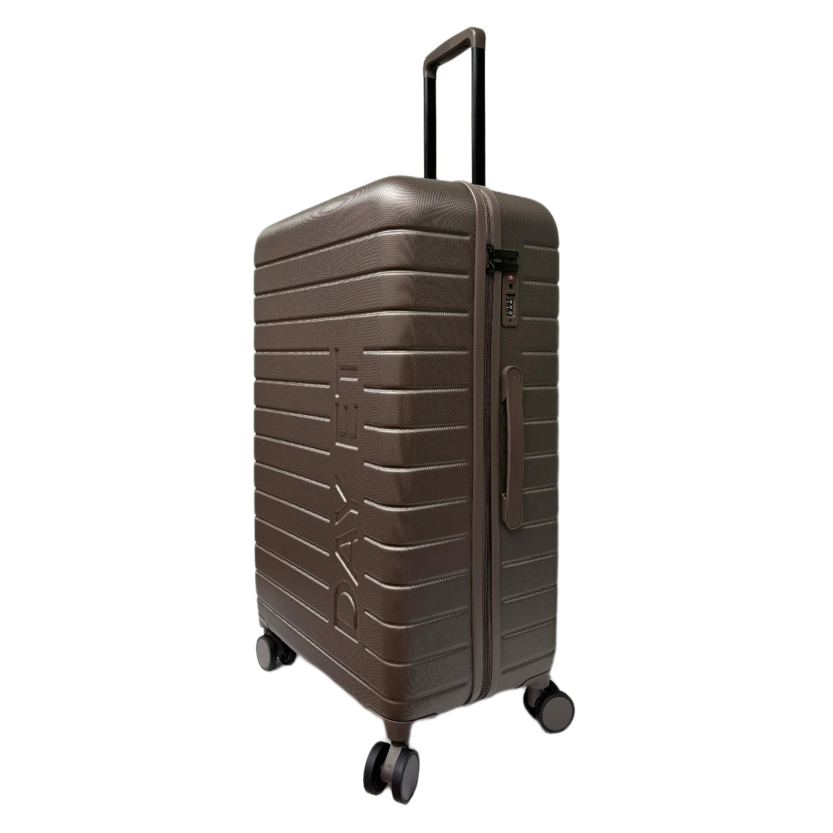 Day stor 28" kuffert brun, fra siden