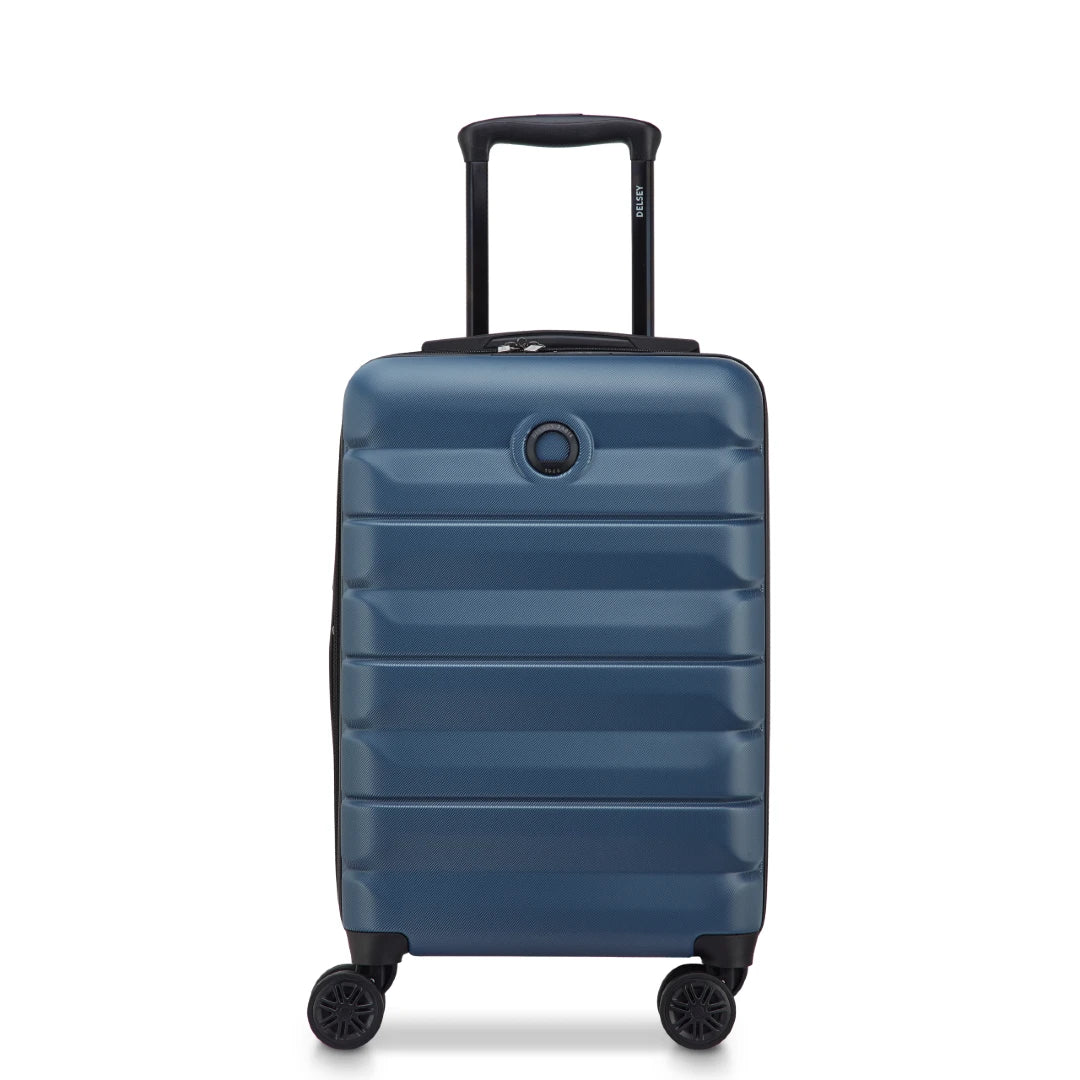 Delsey Air Armour kabinekuffert 55 cm blå, forfra
