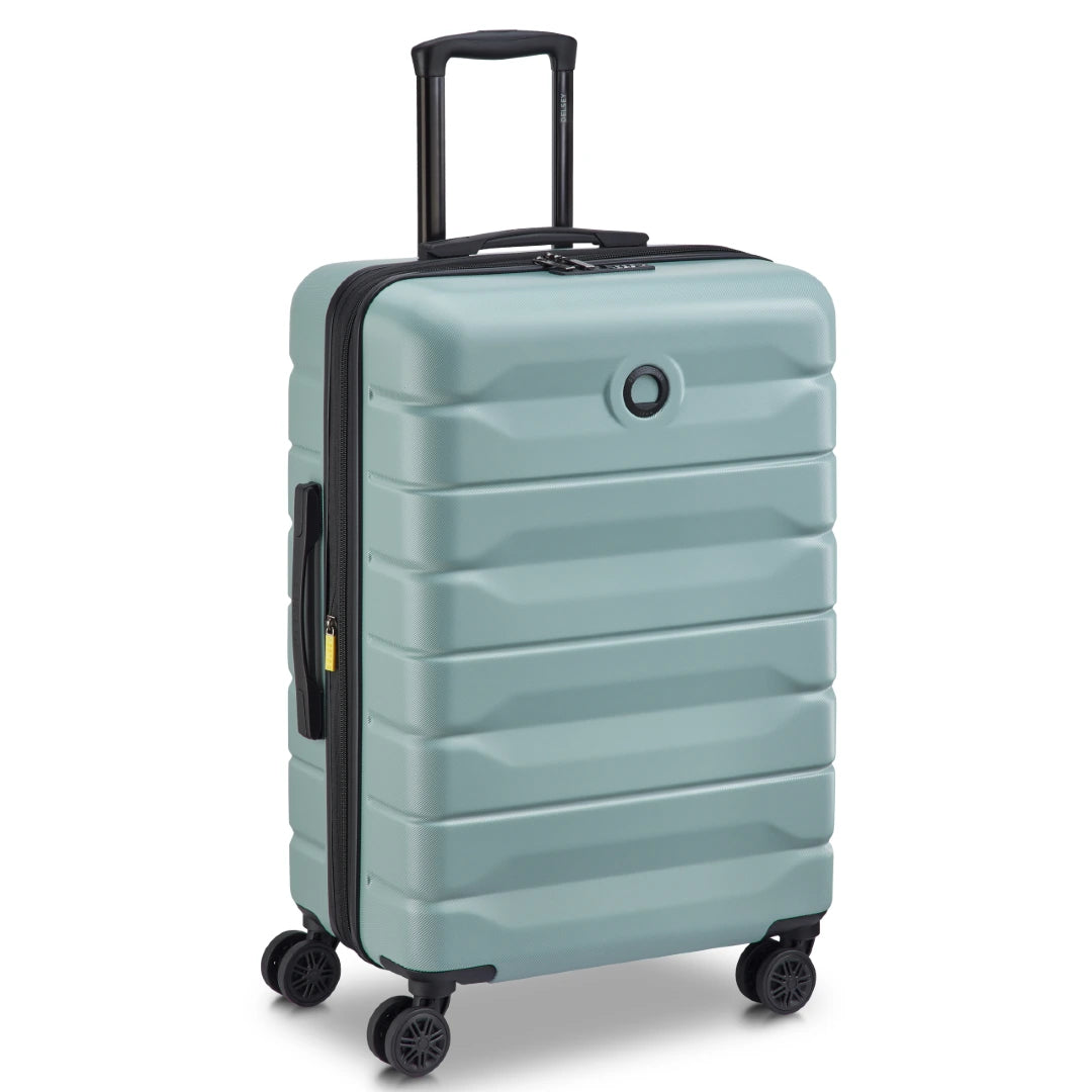 Delsey Air Amour Medium 66 cm kuffert grøn, skråt forfra