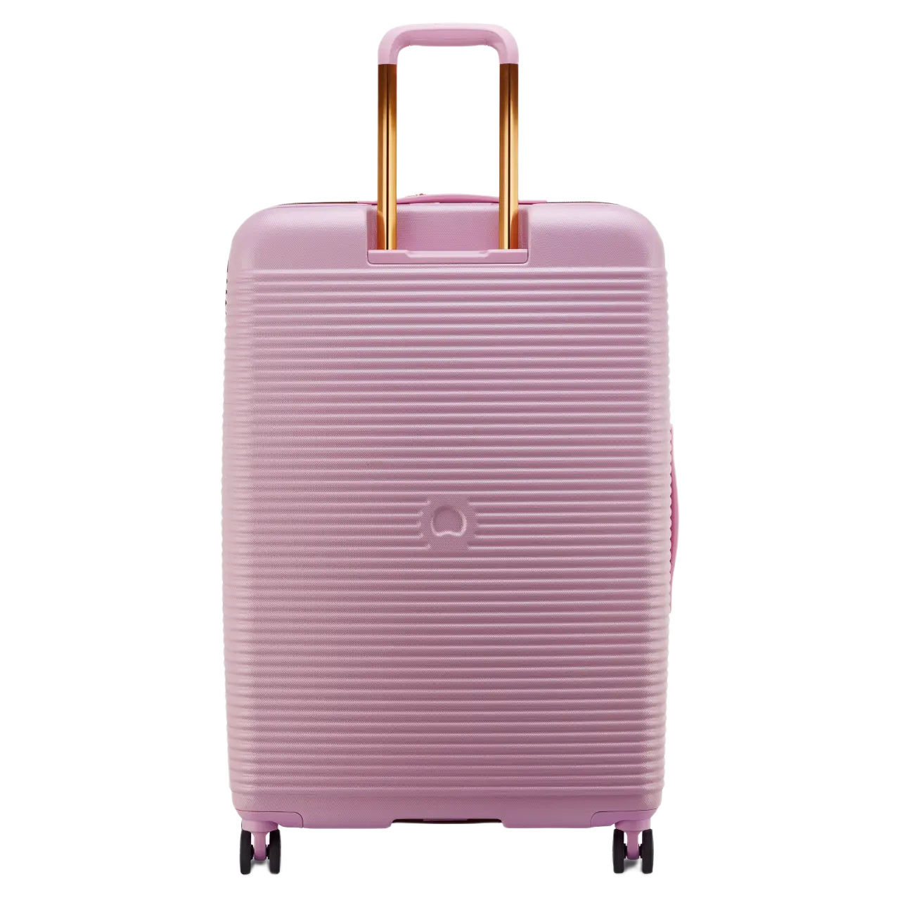 Delsey Freestyle stor kuffert, lyserød, bagfra