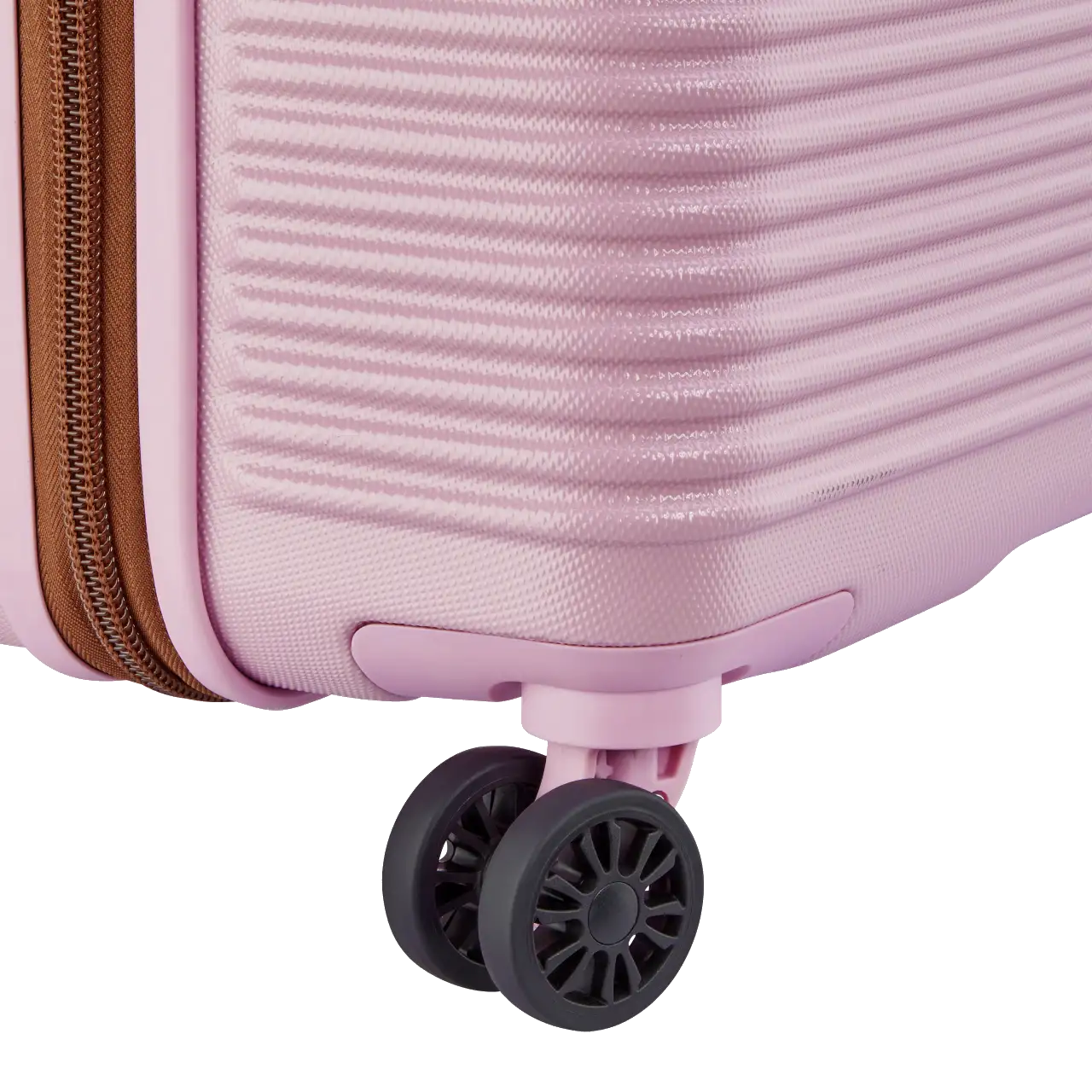 Delsey Freestyle stor kuffert, lyserød, hjul