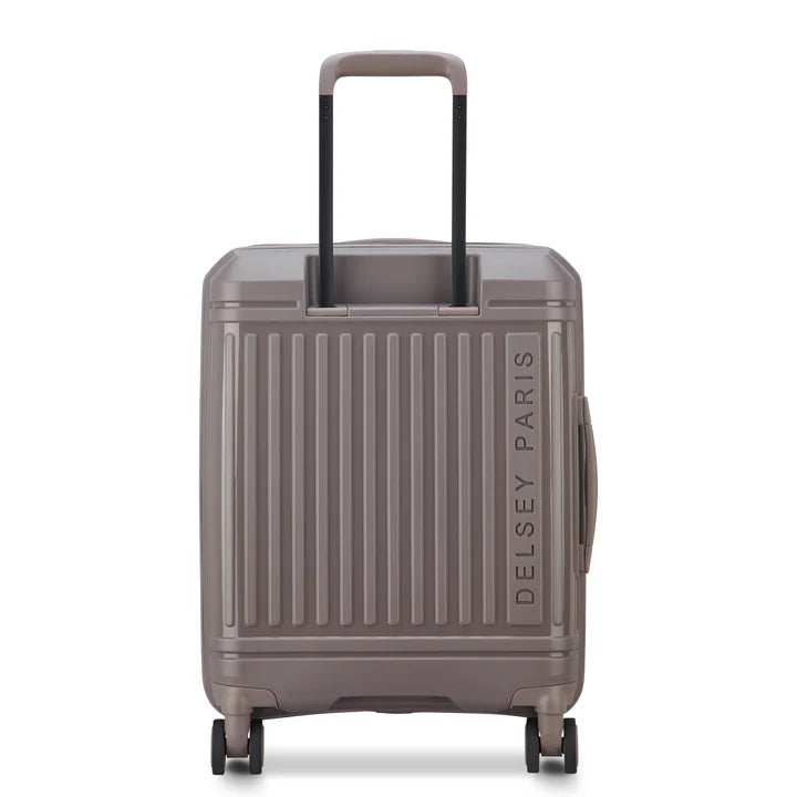 Delsey Lutece Slim kabinekuffert med ekspension 20-22 cm i brun, bagfra