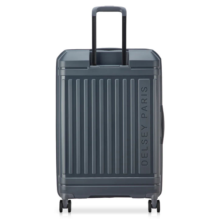 delsey lutece stor 76 cm kuffert i farven grafit, bagfra