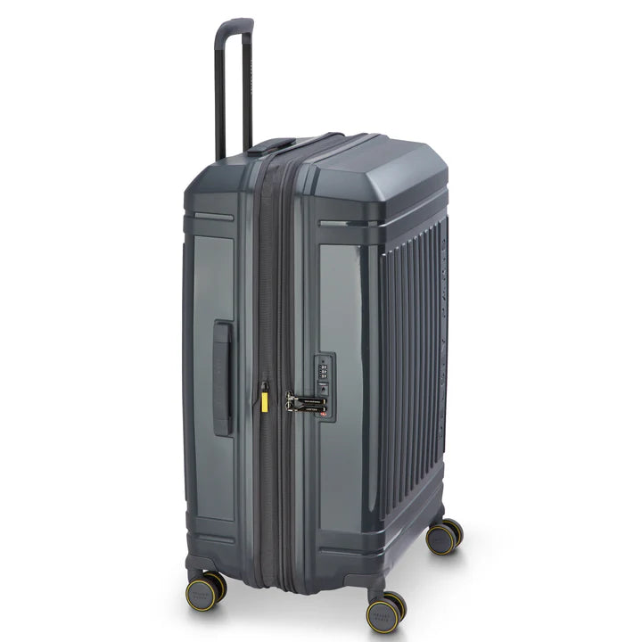 delsey lutece stor 76 cm kuffert i farven grafit, fra siden