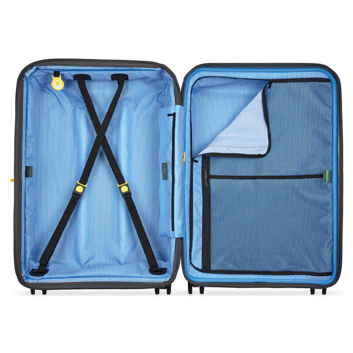 delsey lutece stor 76 cm kuffert i farven grafit, indvendg