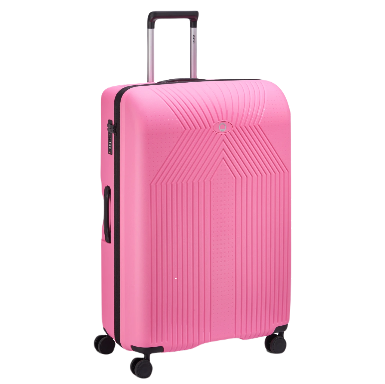 delsey ordener travelpink kuffert 77 cm fra siden