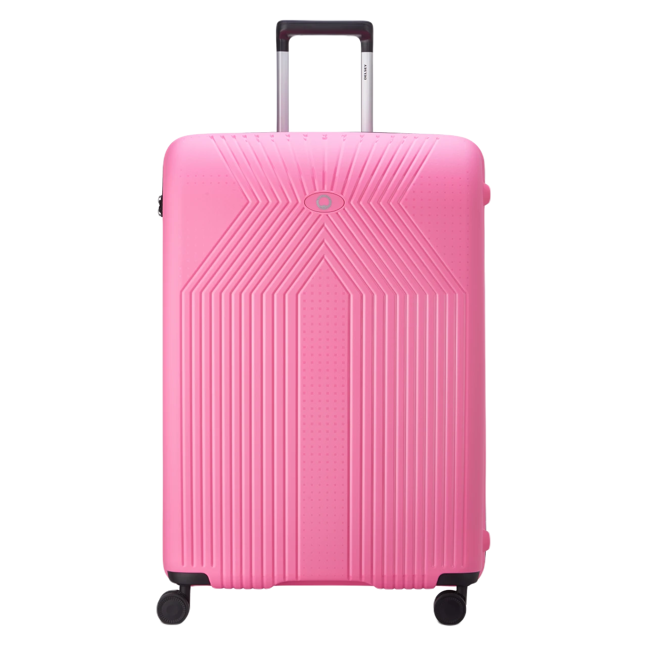 delsey ordener kuffert 77 cm i farven travelpink