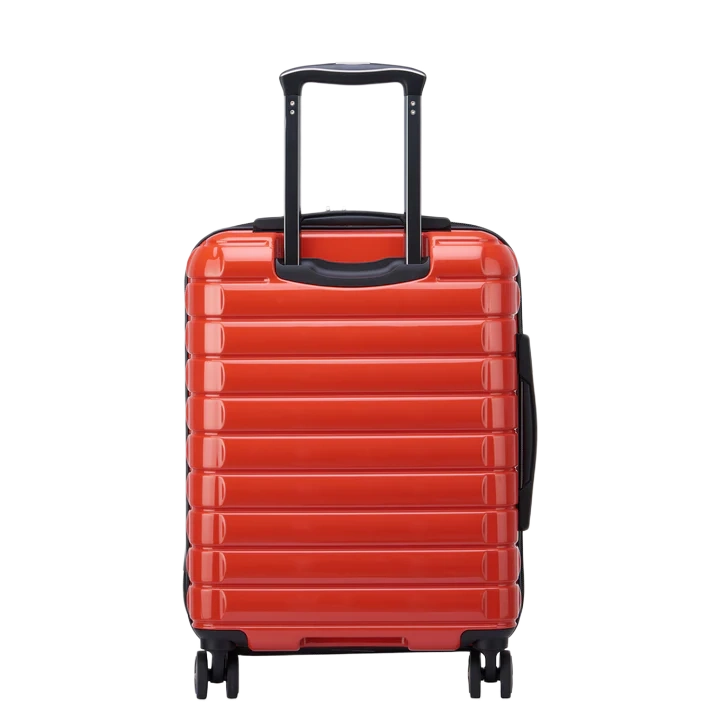 delsey shadow rød kabinekuffert slim, bagfra