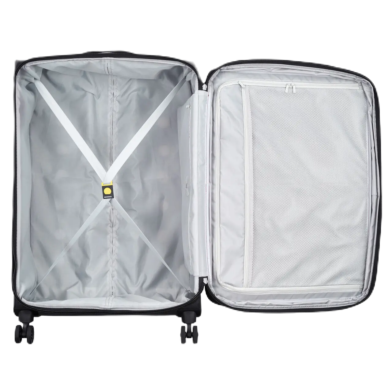 delsey pin up 6 kuffert medium sort, åben