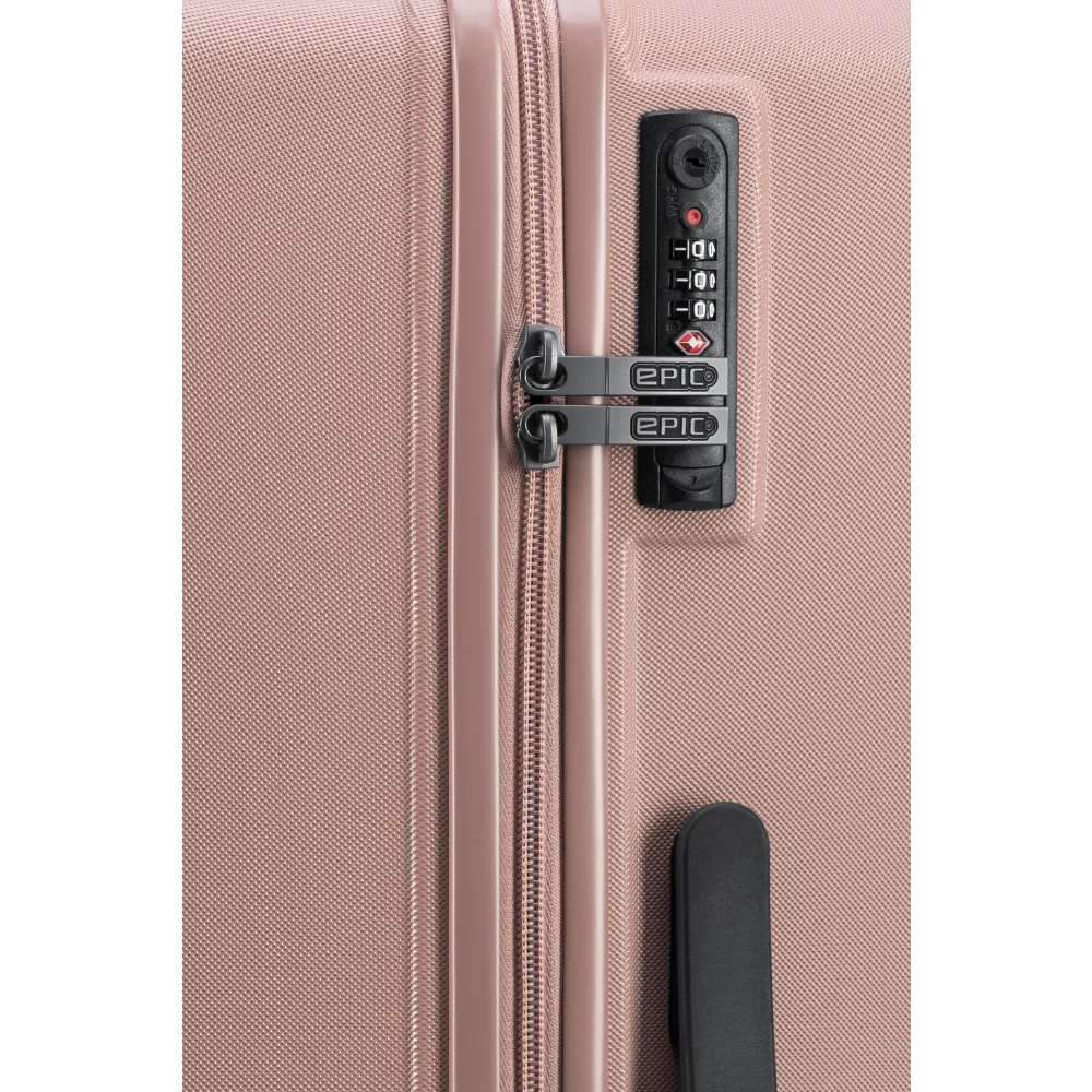 epic airwave neo kuffert i ibis rose i medium størrelse, tsa lås