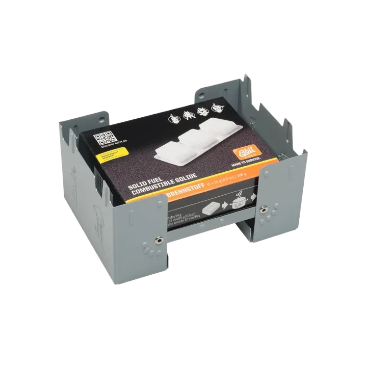 Esbit stor lommekomfur - sprittabletter opbeholder