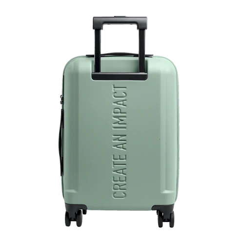 gotbag kabinekuffert grøn, bagfra