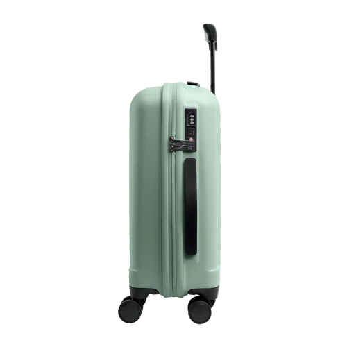 gotbag kabinekuffert grøn, fra siden