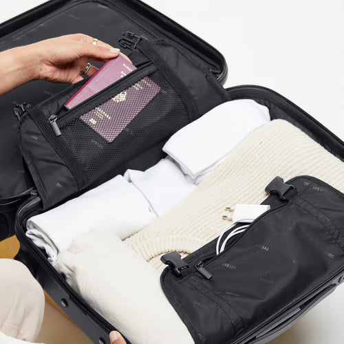 gotbag kabinekuffert sort, åben