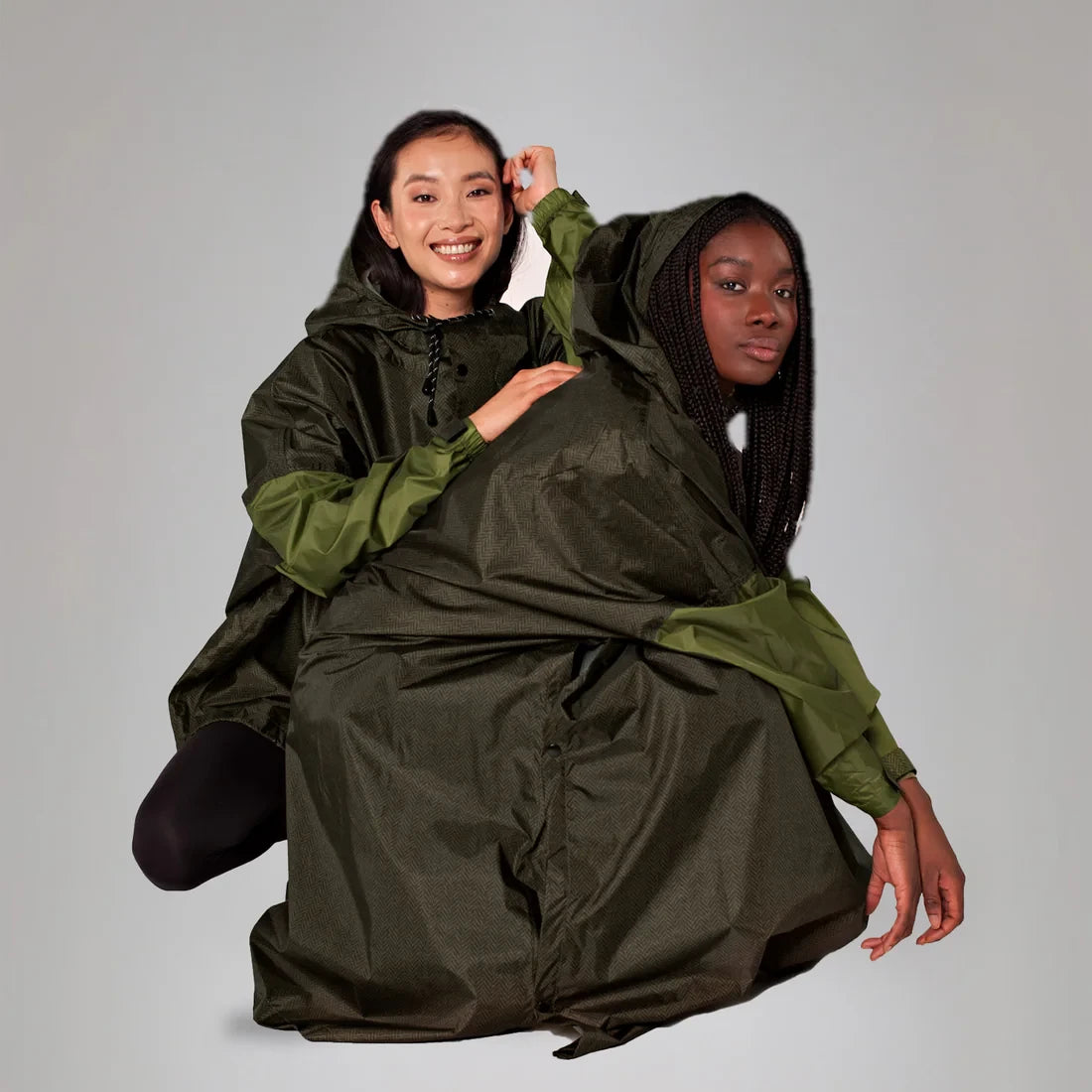 Rainkiss regnponcho herringbone