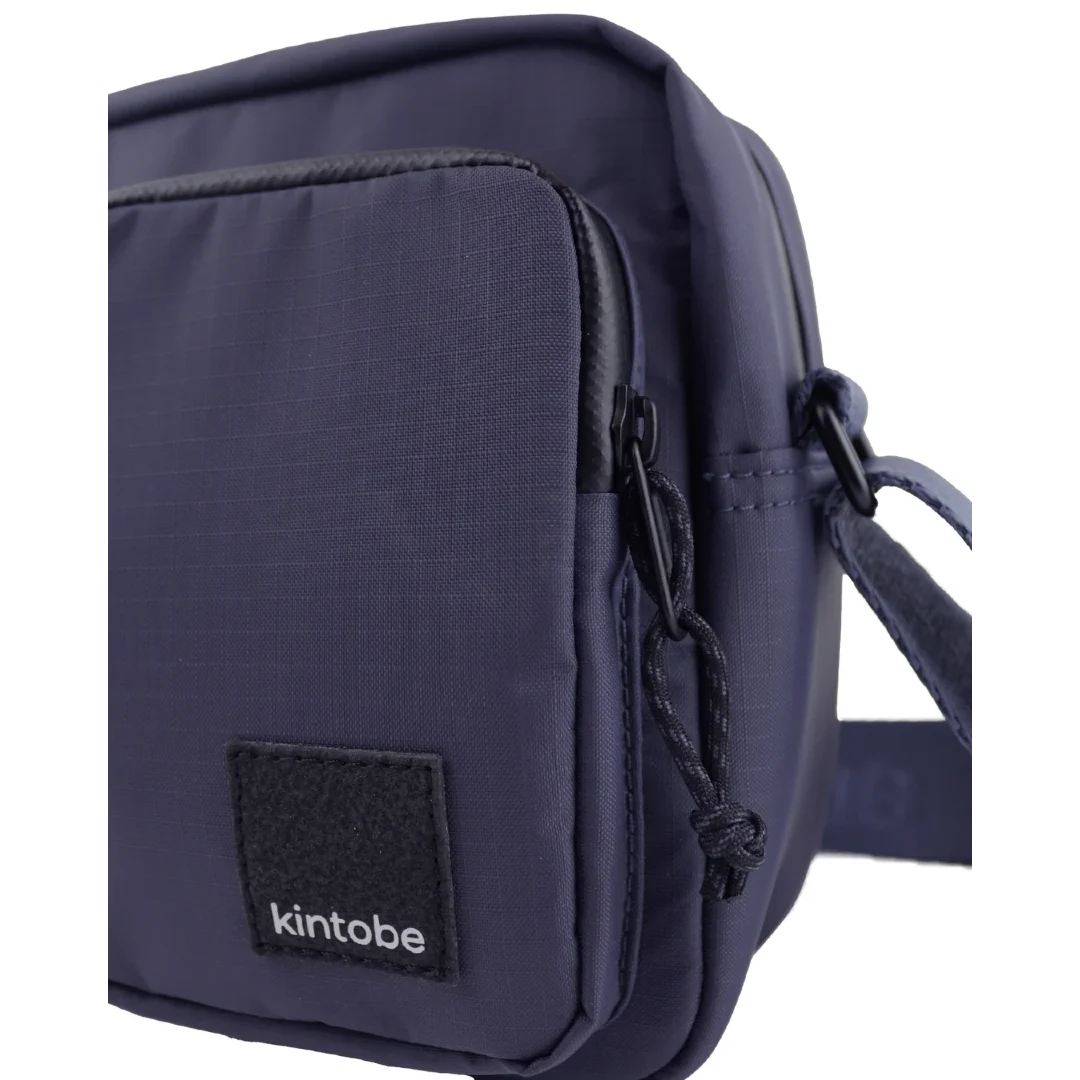 Kintobe Miles taske i farven twilight blue,, detalje
