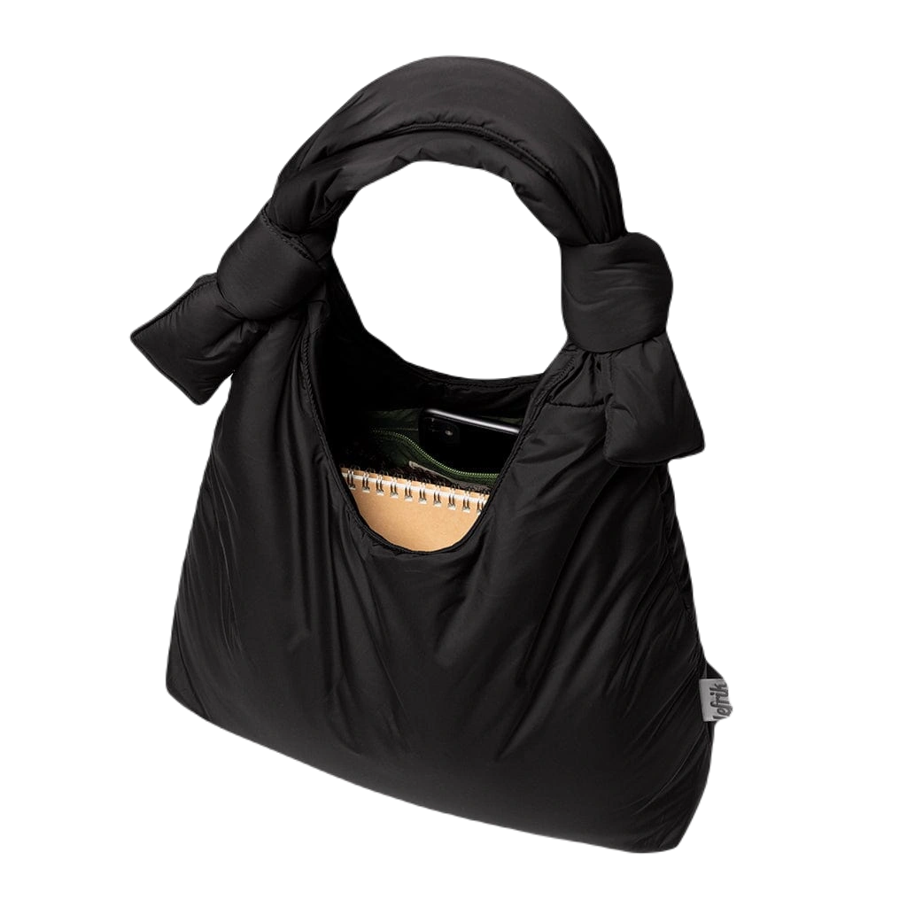 Lefrik Biwa puffy skuldertaske sort
